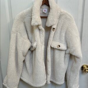 Wonder Nation Cream Teddy Jacket